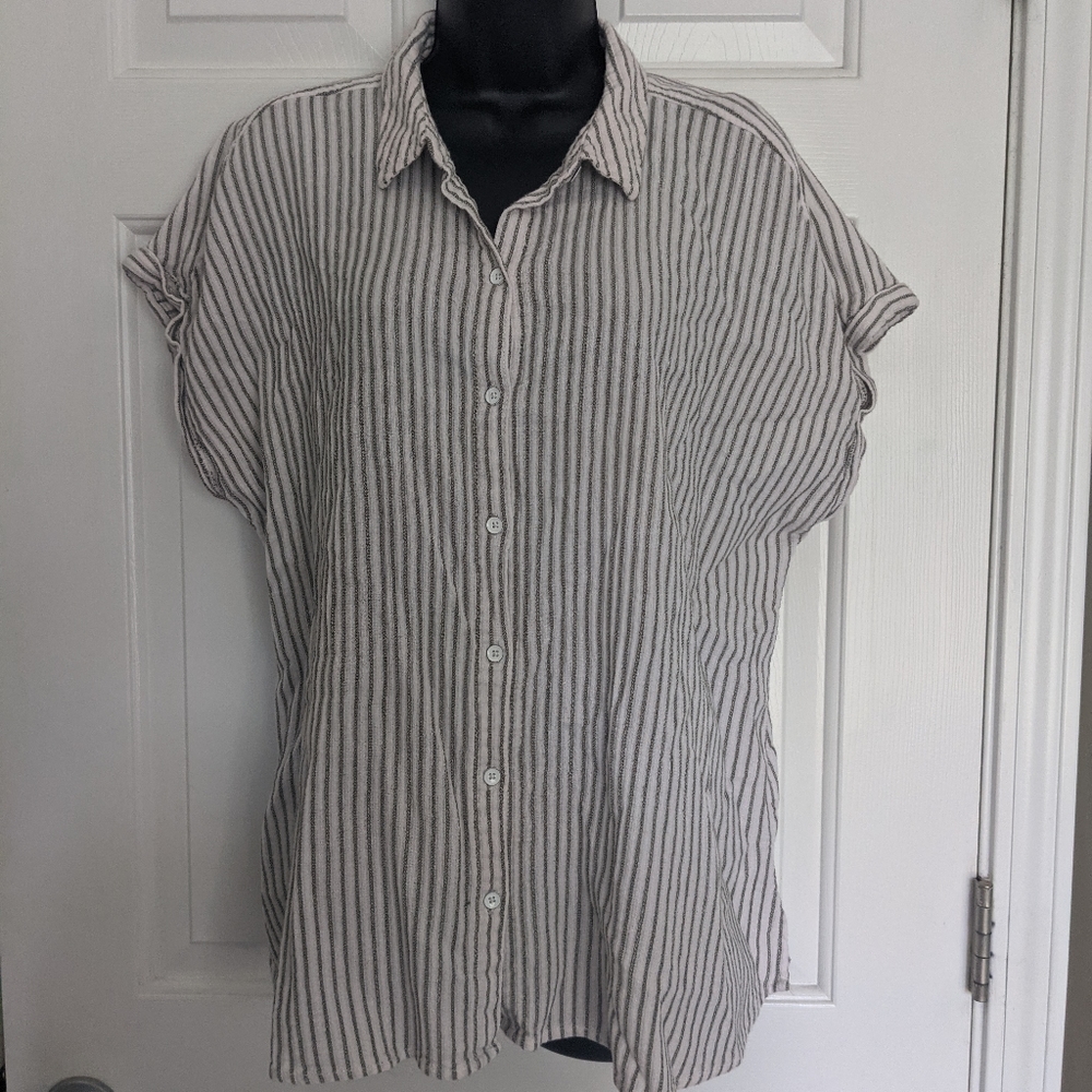 Sonoma XL striped fitted shirt